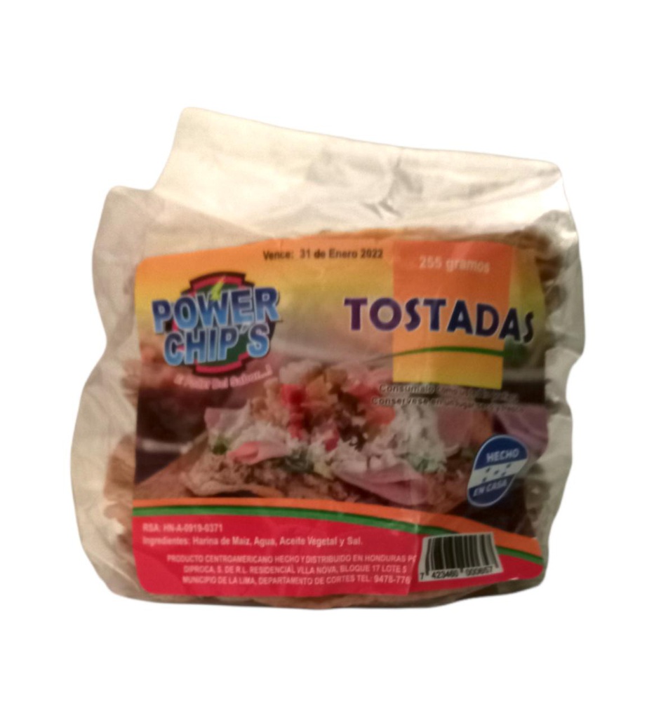 TOSTADAS POWER CHIPS 255GR