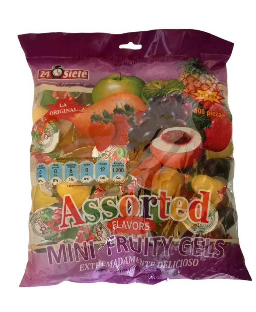 GELATINA ASSORTED MINI FRUITY 