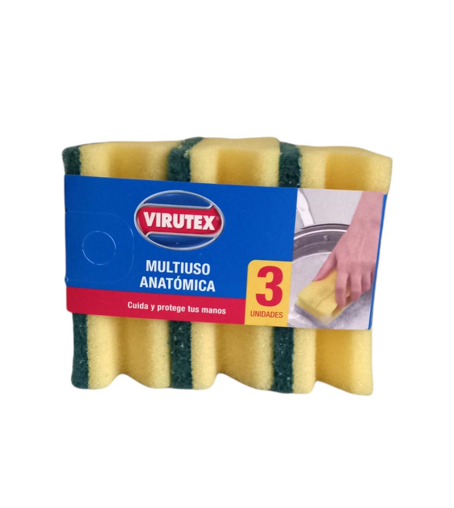 ESPONJA VIRUTEX 3PACK ANATOMIC