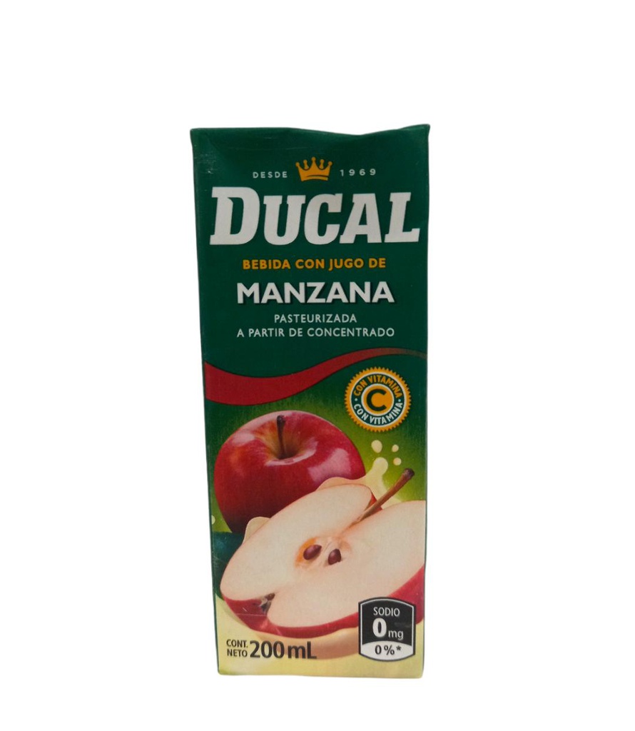 JUGO DE MANZANA DUCAL 200ML