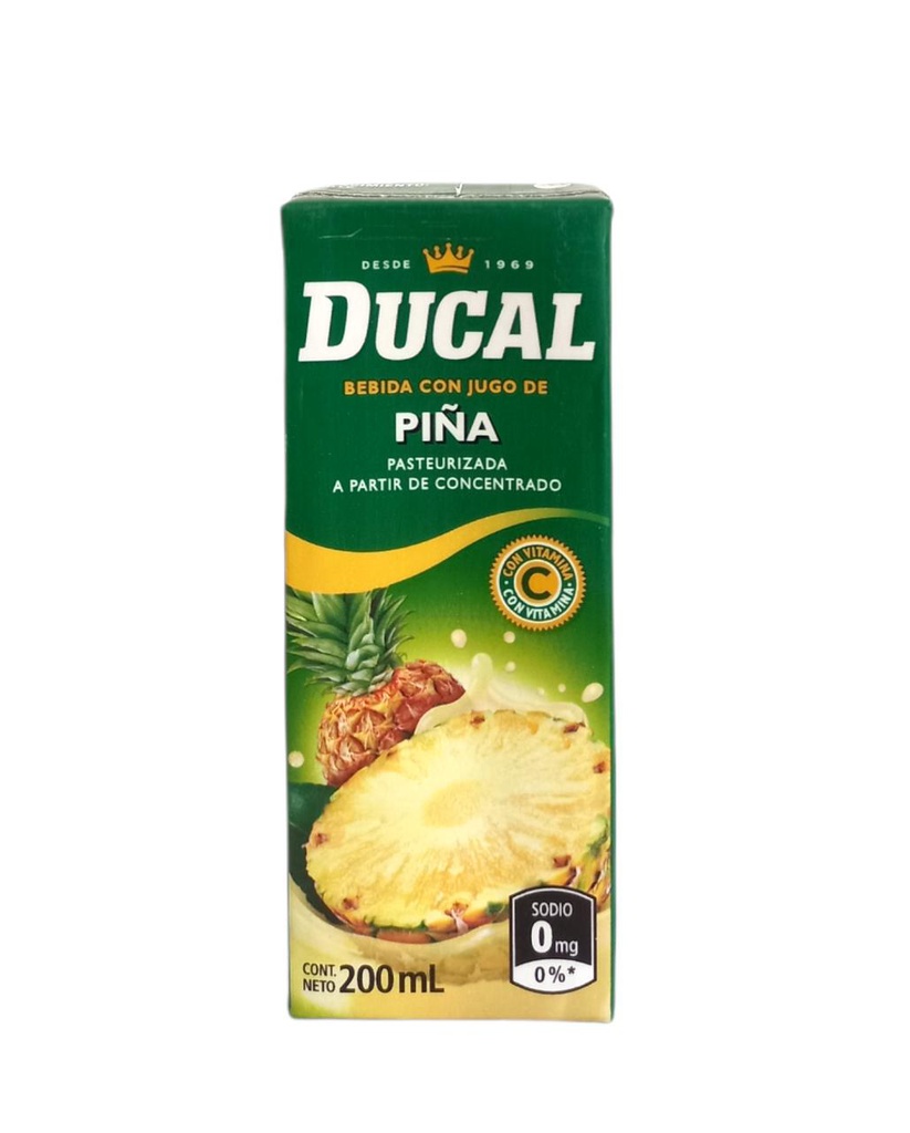 JUGO DE PIÑA DUCAL CAJITA 200M