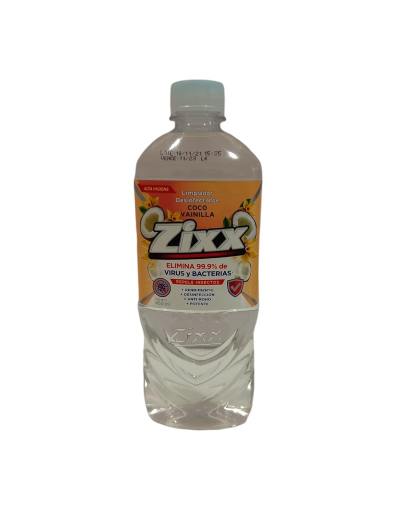 LIMPIADOR ZIXX COCO VAI 450ML