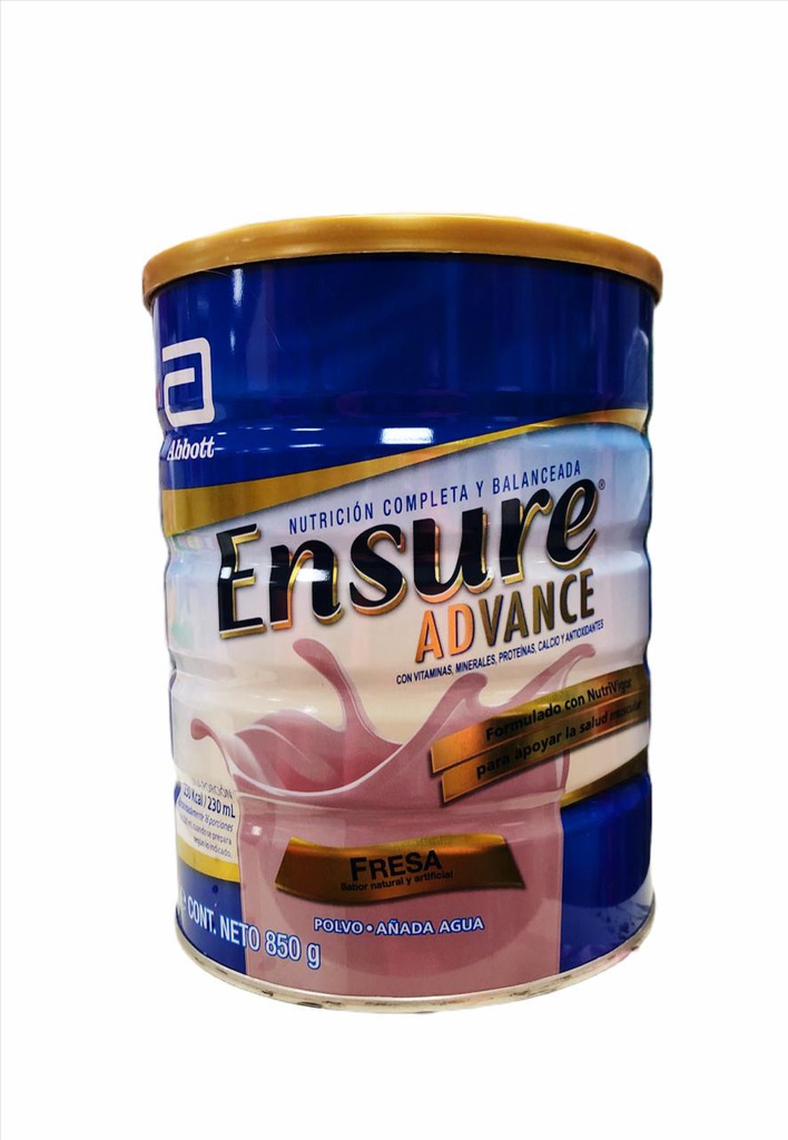 LECHE ENSURE ADVANCE FRESA 850