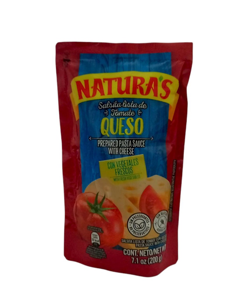 NATURAS SALSA TOMATE QUESO 210