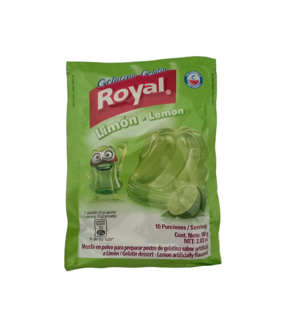 GELATINA ROYAL LIMON 80 G