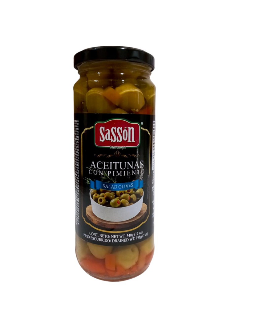 ACEITUNAS C/PIMIEN SASSON 340G