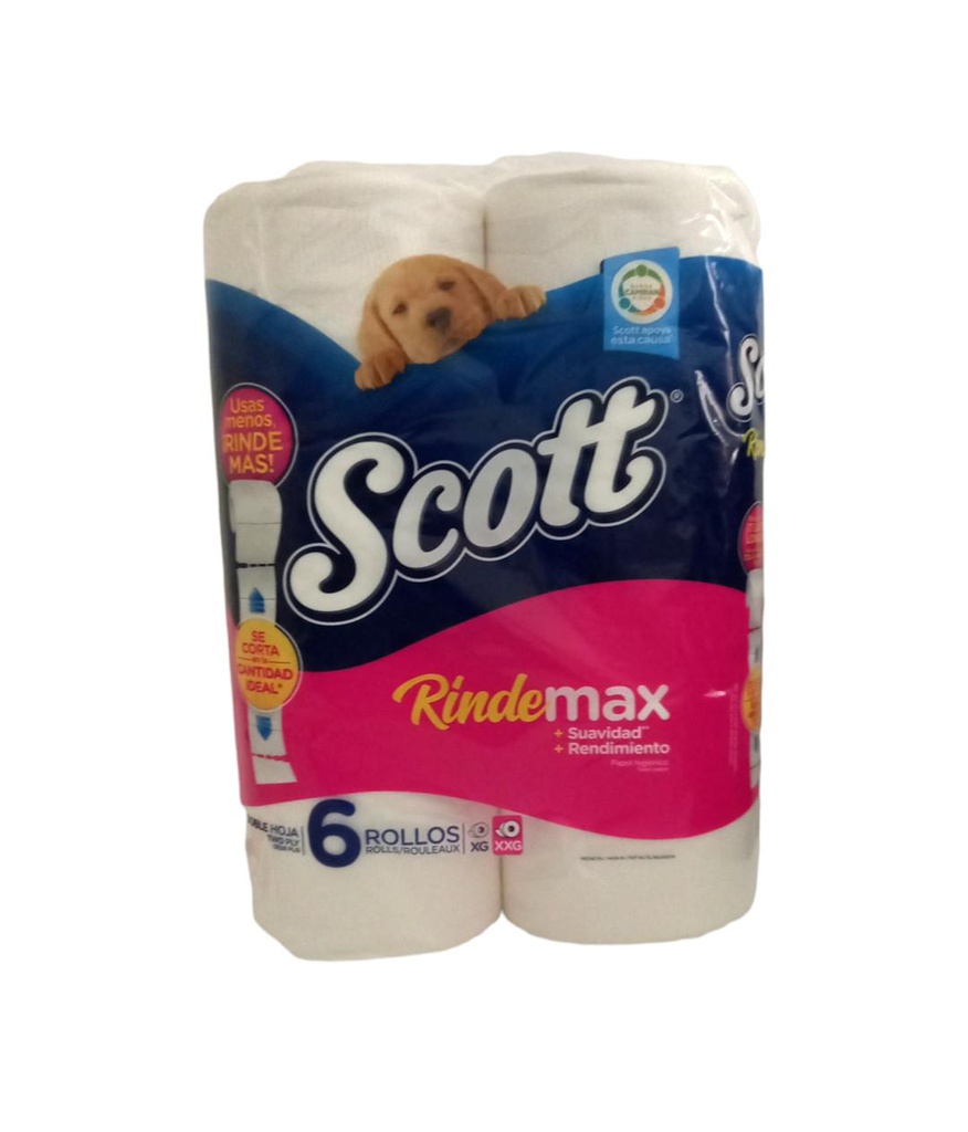 PAPEL SCOTT RINDEMAX 6 ROLLOS