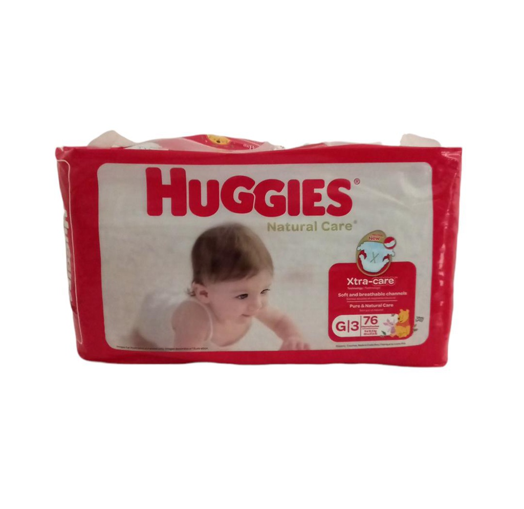 HUGGIES NATURAL CARE G3 76U