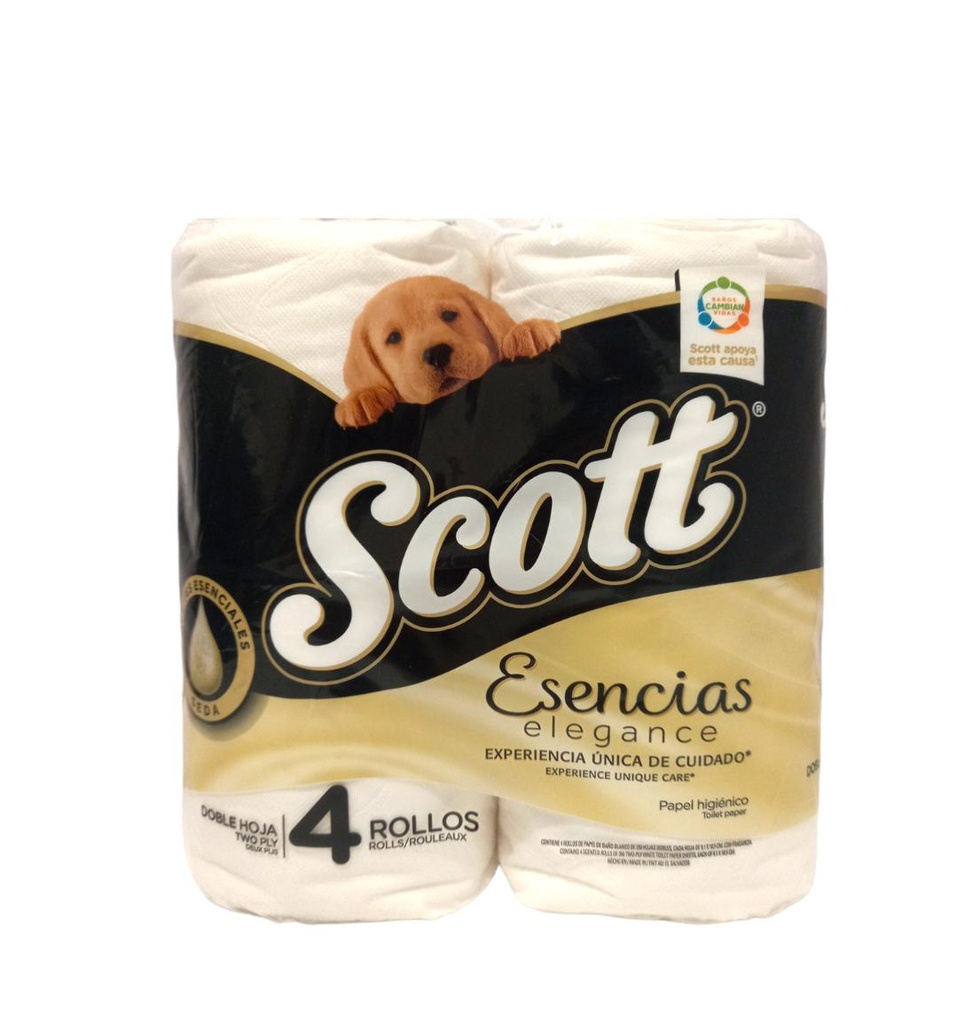 PAPEL SCOTT ESENCIAS 4 UDS 