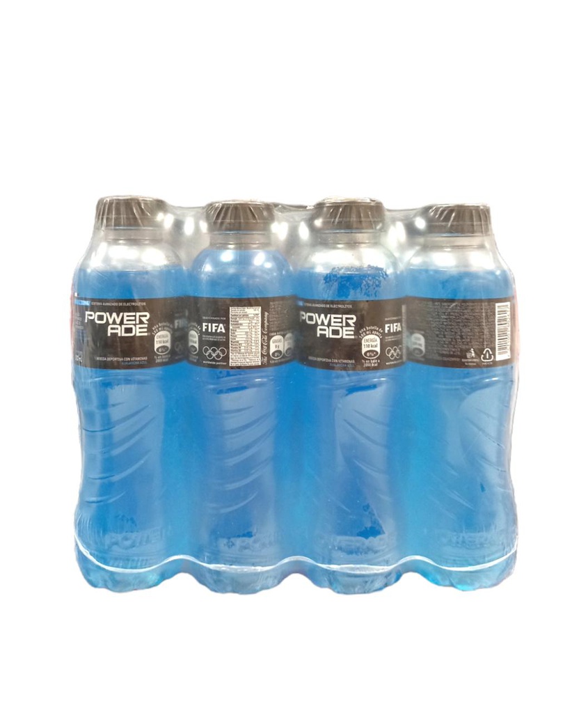 PAQUETE DE POWERADE ABALANCHA AZUL 500 ML