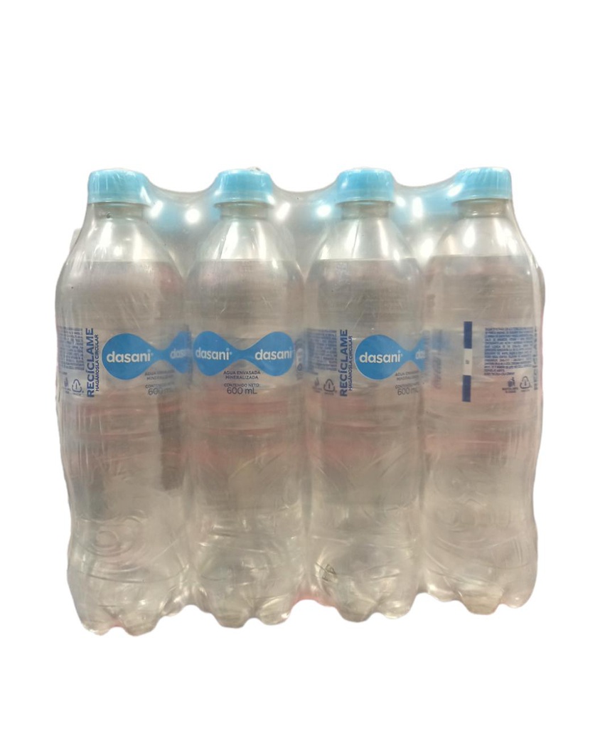 PAQUETE DE AGUA DASANI 600ML