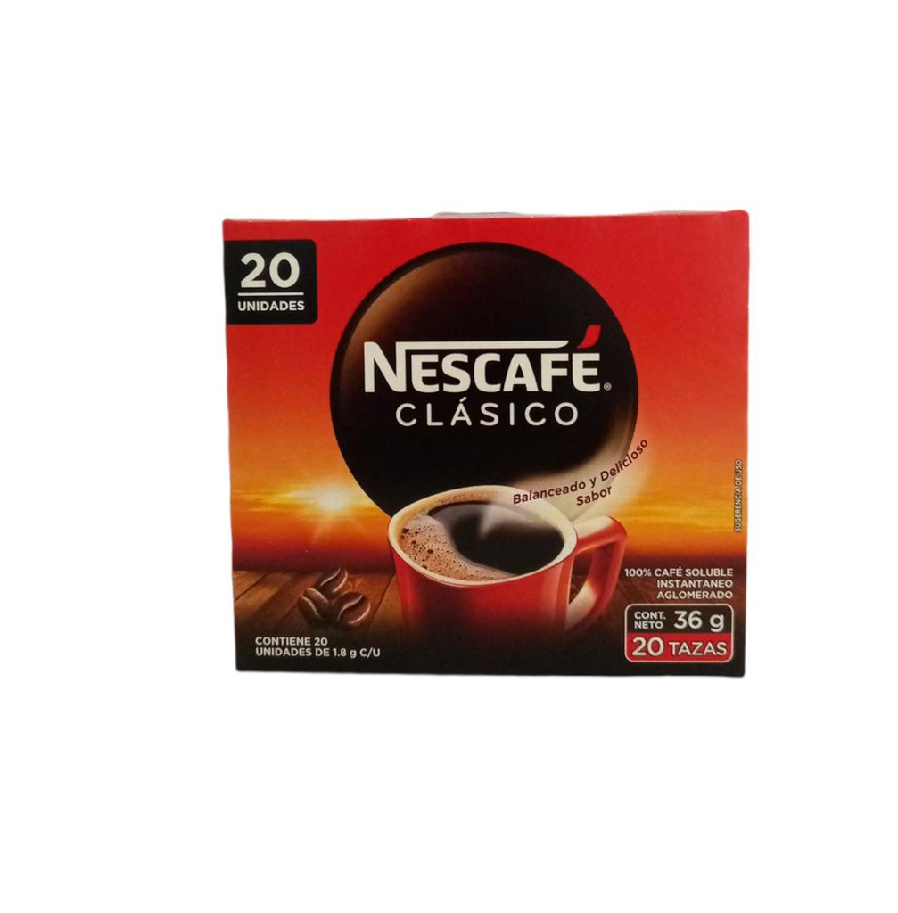 CJA NESCAFE CLASICO 20UDS 