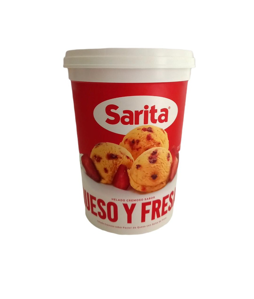 HELADO SARITA QUESO Y FRESAS 1