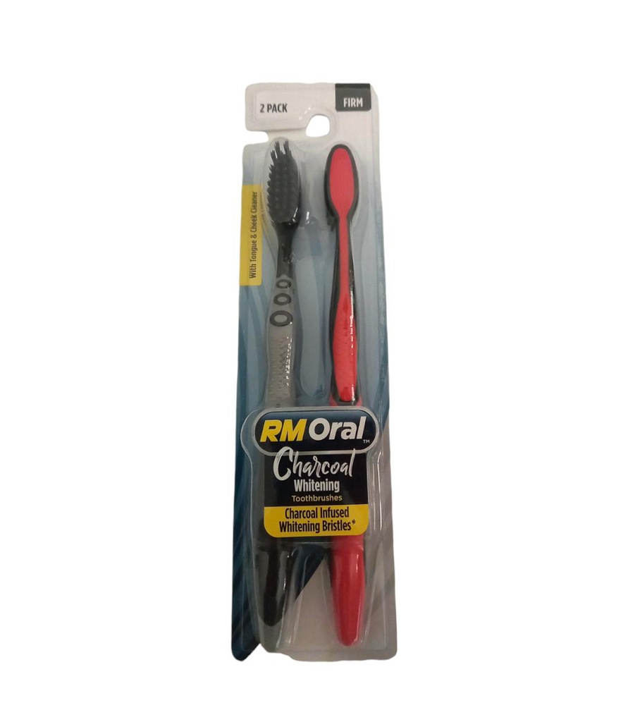 CEPILLO ORAL CHARCOAL 2PK