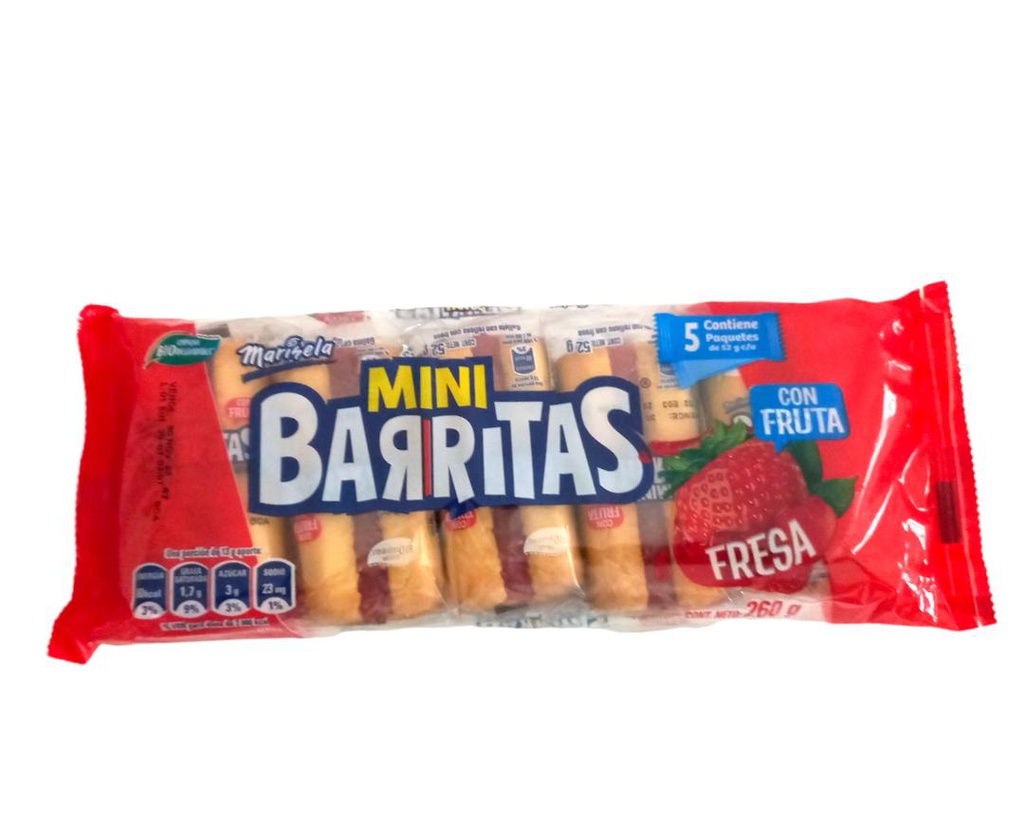 MINI BARRITAS FRESA 260G