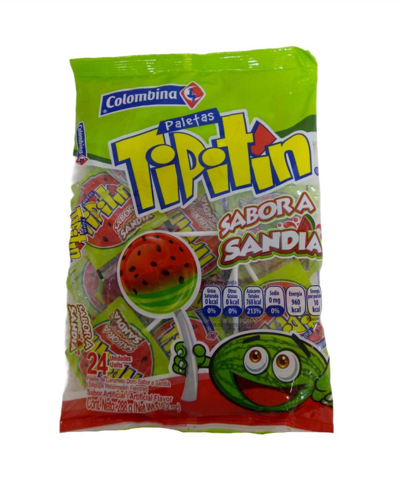 PALETA TIPITIN SANDIA 12 G COL