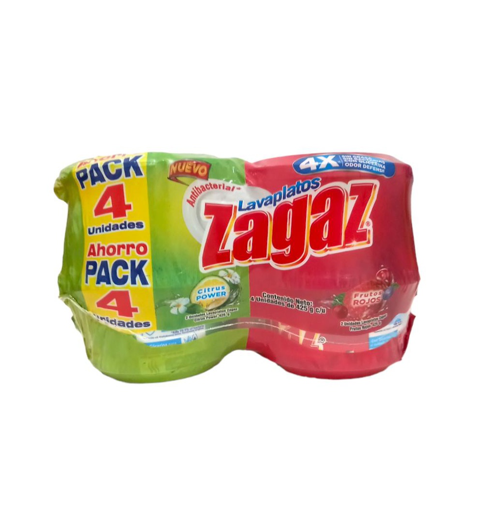 4PACK ZAGAZ CITRUS+FRUTOS ROJO