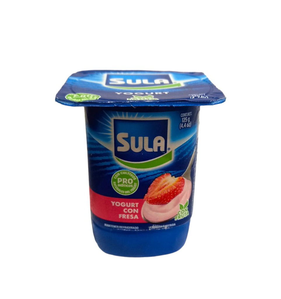 YOGURTCON FRESA 125 G SULA