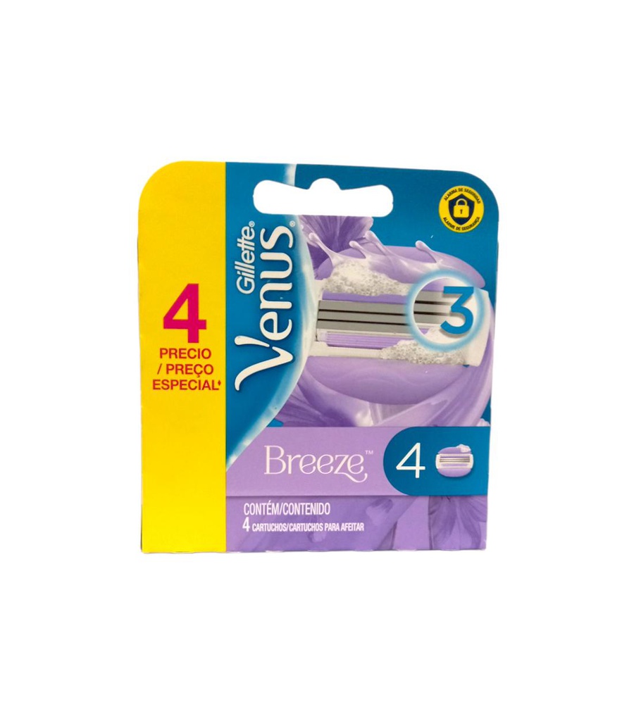 GILLETTE VENUS BREEZE 4 UDS