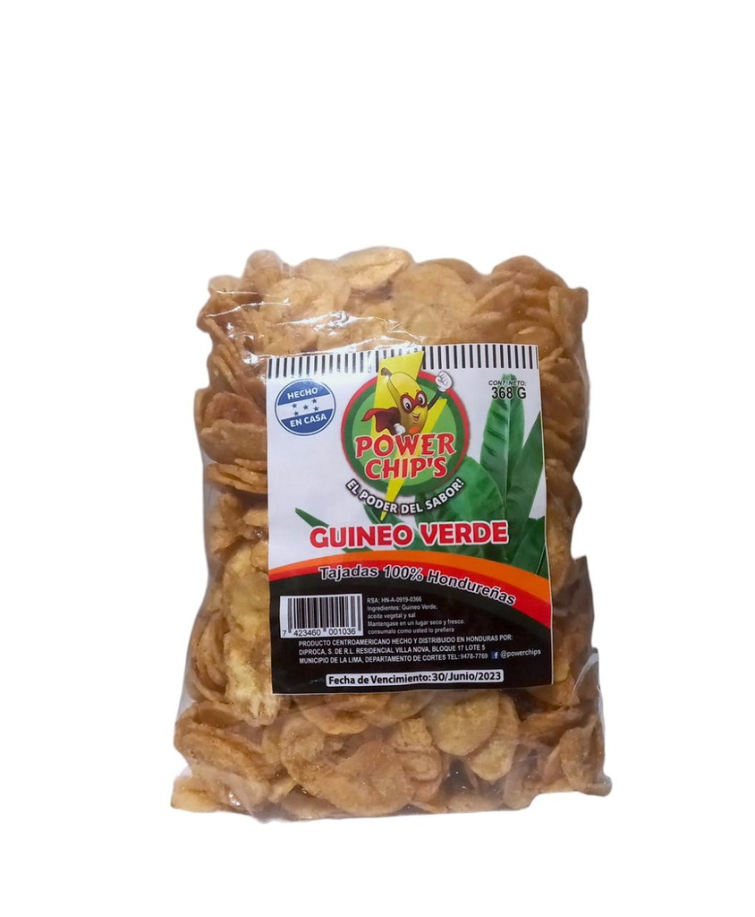 TAJADAS POWER CHIPS  368 G 