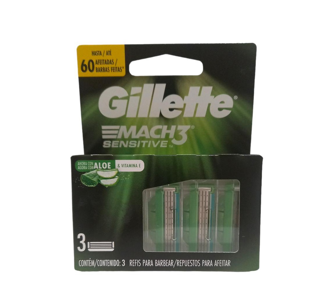 GILLETTE MACH3 SENCITIVE 3UNI