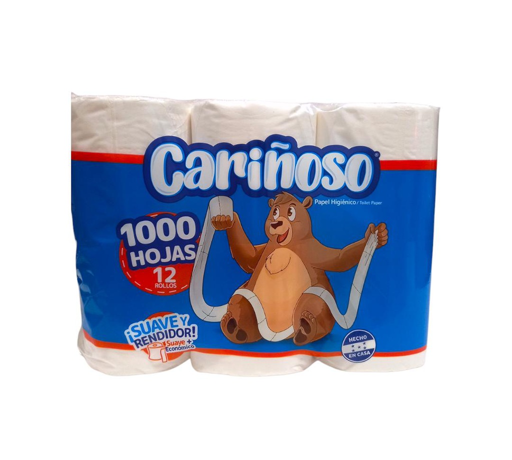 PAPEL HIGIE CARIÑOSO 12 ROLLOS