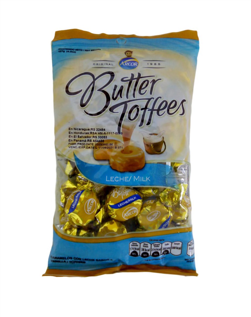 CONFITE BUTTER TOFFEES LECHE A