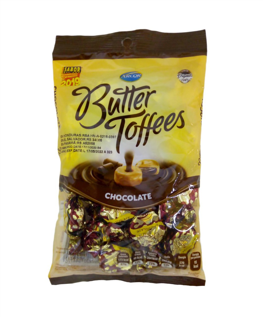 CONFITE BUTTER TOFFEES CHOCOLA