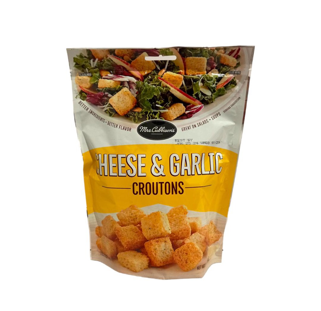 CROUTONS CHEESE Y GARLIC 9 5OZ