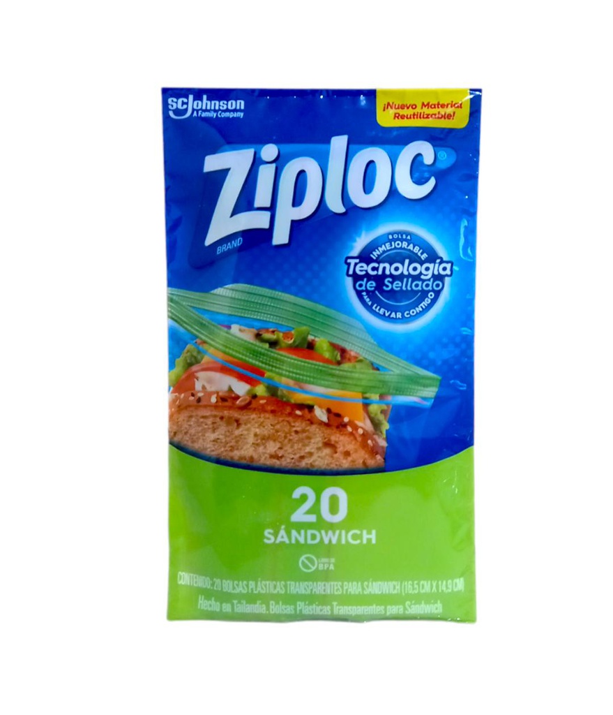 BOLSA ZIPLOC ECONOPACK 20UNI