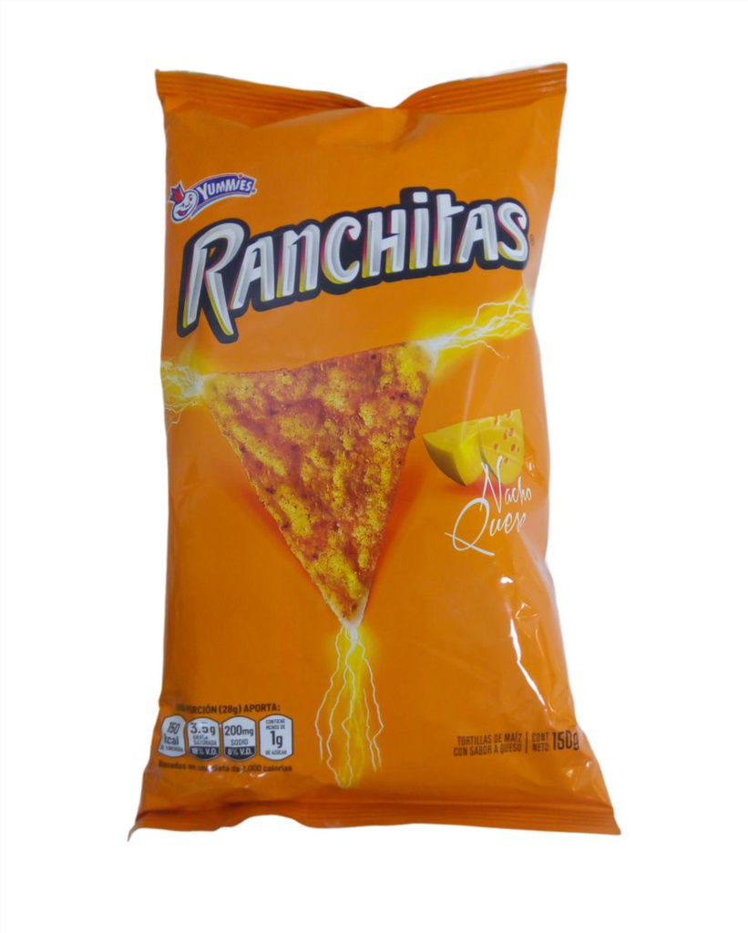 RANCHITAS QUESO NACHO 150G.