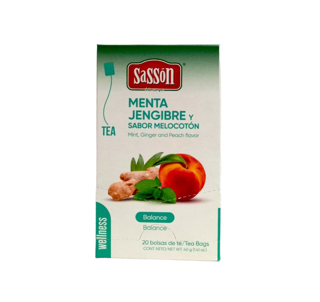 TE MENTA/JENGIBRE SASSON 40G