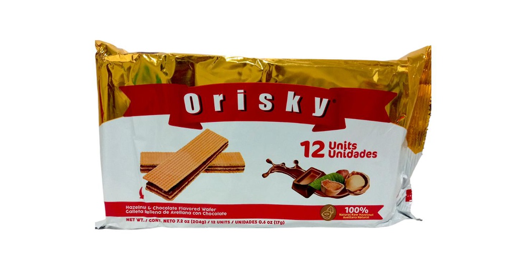 GALLETA ORISKY AVELLANA C/CHOC