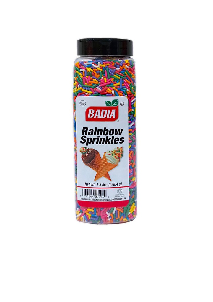 RAINBOW SPRINKLES BADIA 1 5 LB