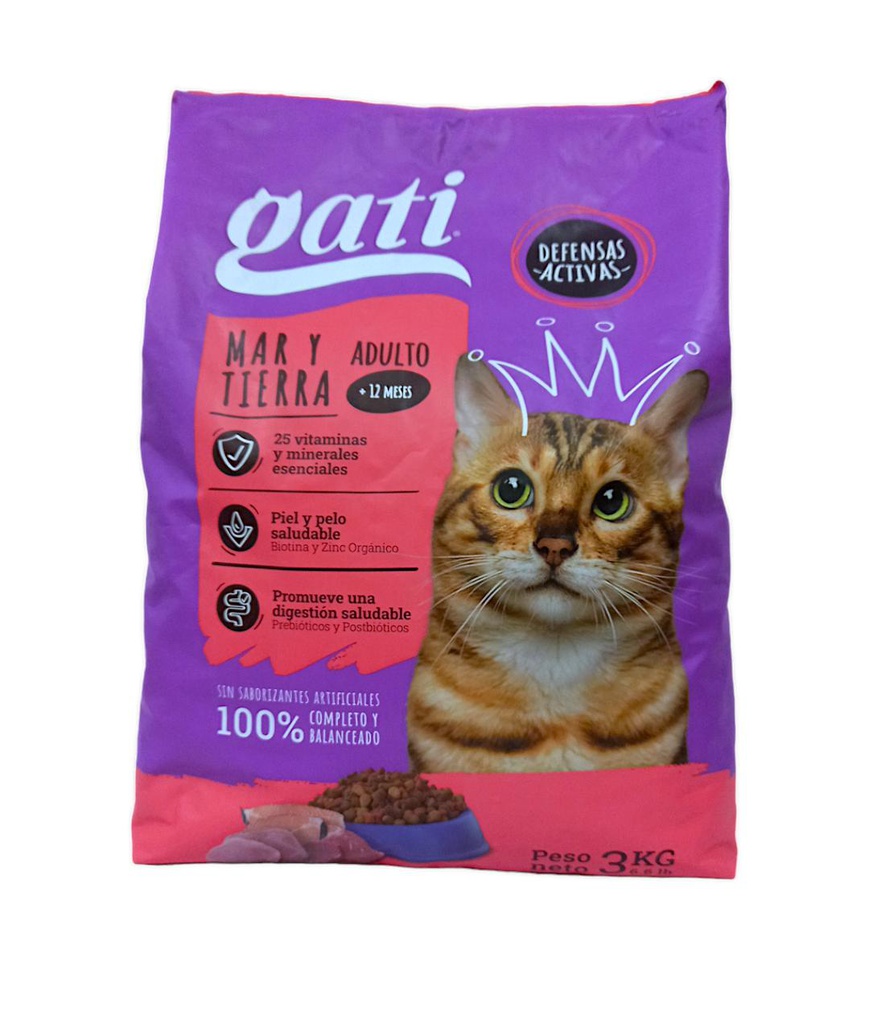 GATI MAR Y TIERRA ADULTO 3KG