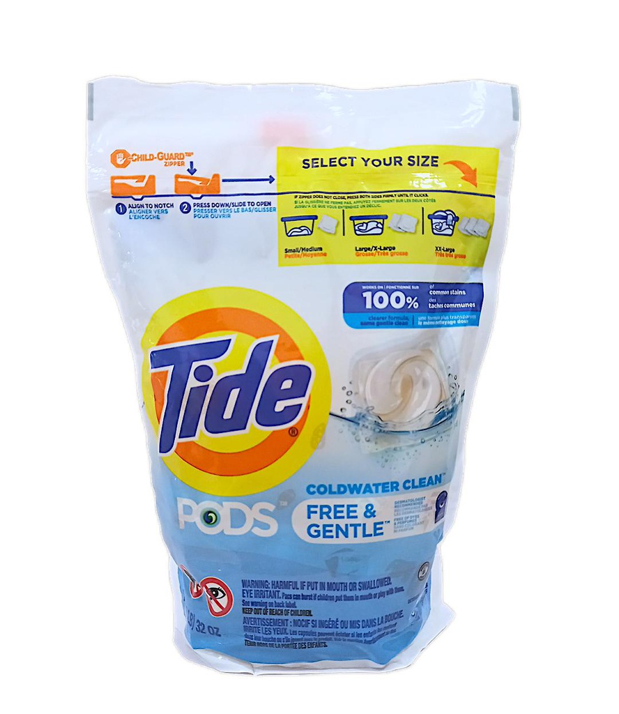 TIDE PODS FREE GENTLE 2LB 32OZ