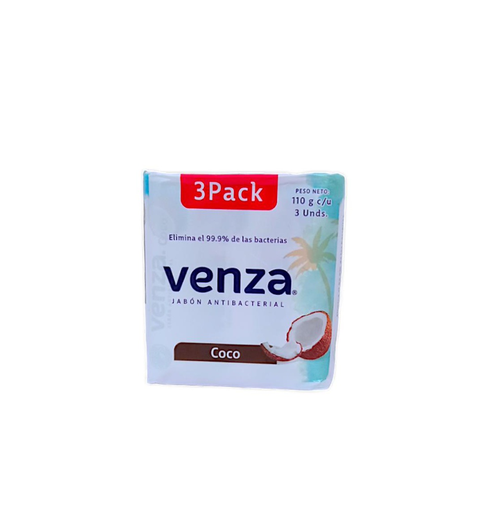 JABON VENZA COCO 3PACK 110GR