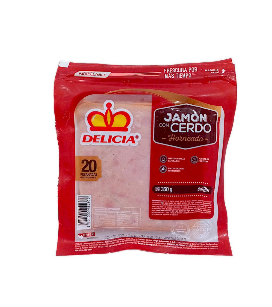 JAMON DE CERDO HORNEADO 350G