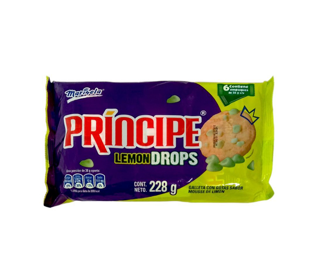 PRINCIPE LEMON DROPS 228G 6P