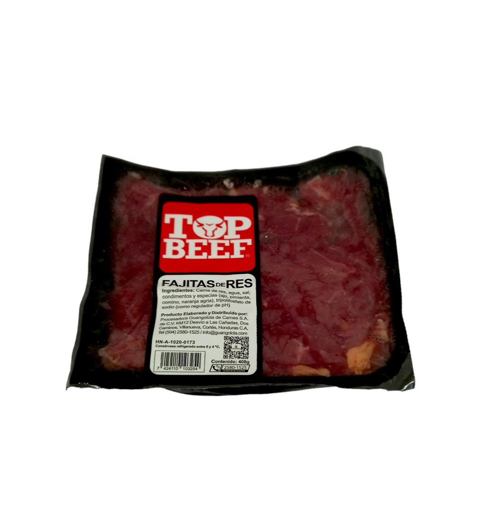 FAJITAS DE RES TOP BEEF 404GR