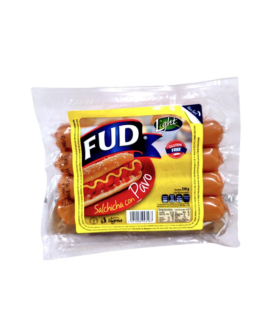 SALCHICHA DE PAVO FUD 350 G