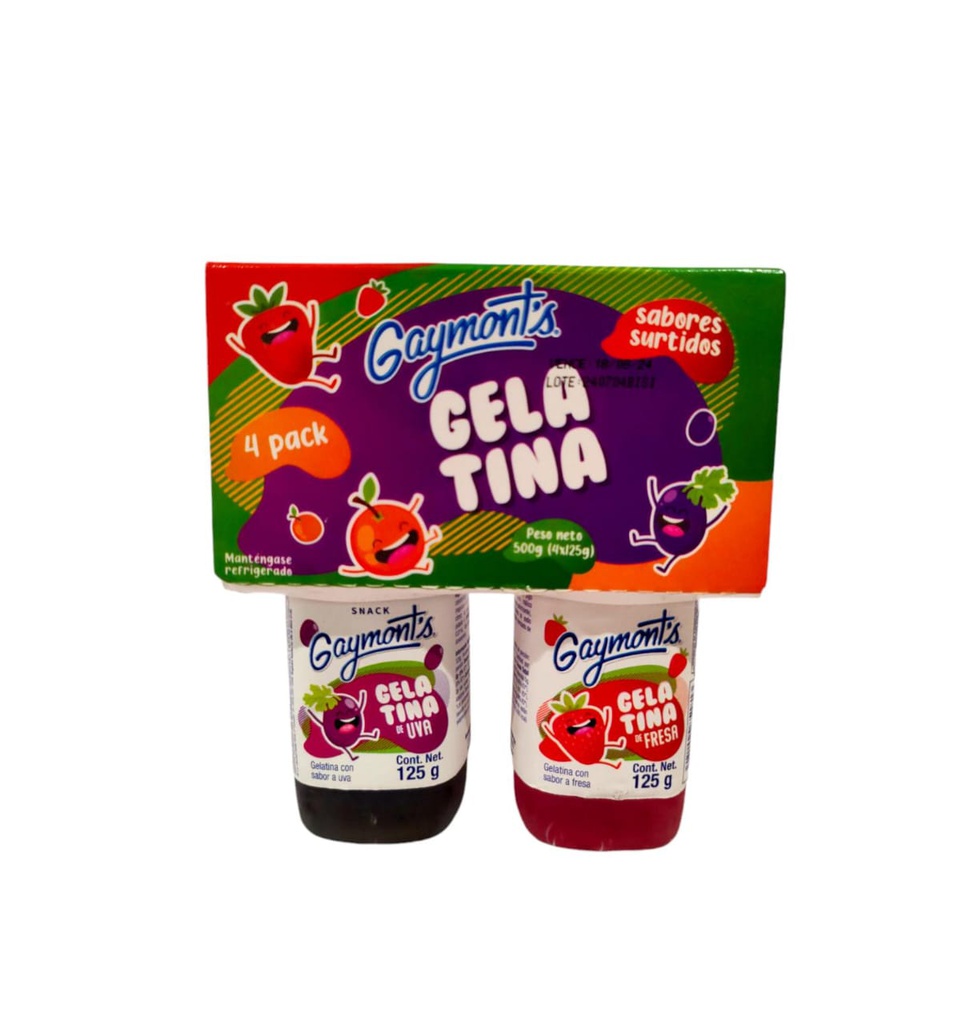 GELATINA GAYMONTS 4PK125G 