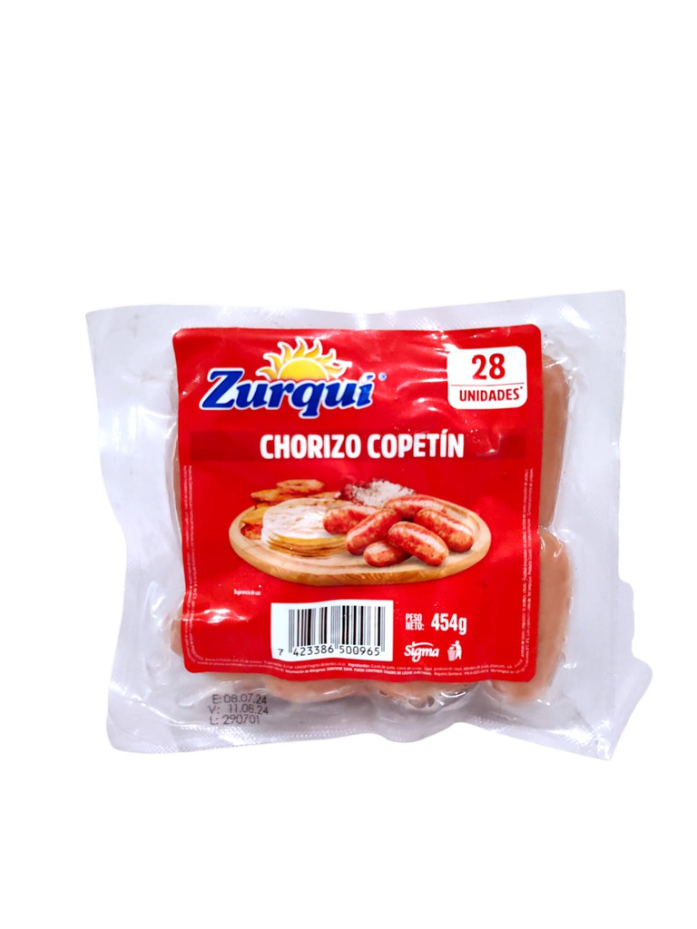 CHORIZO COPETIN ZURQUI 454G