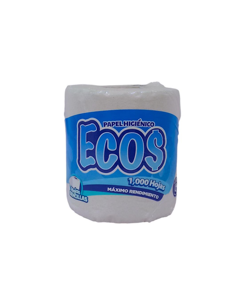 PAPEL HIGIENICO ECOS 1000 HJS