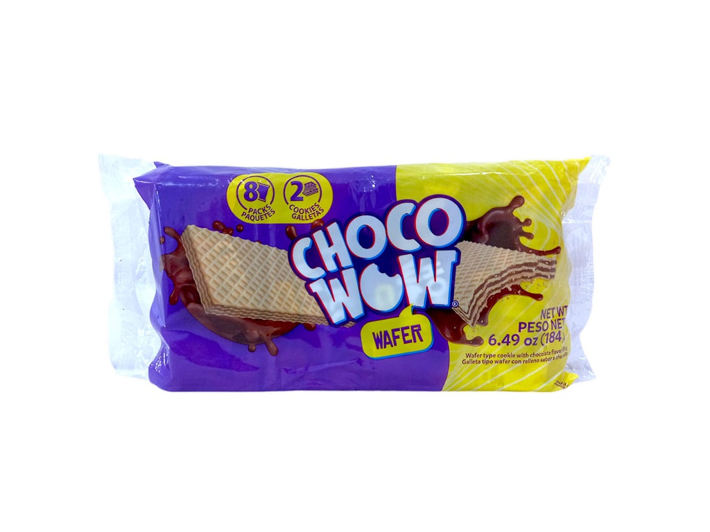 GALLETA WAFFLE CHOCOWOW 8PAQ