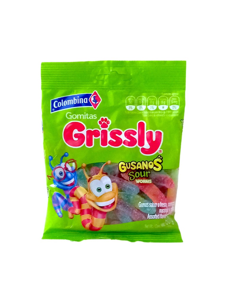 GOMAS GRISSLY GUSANOS 80G