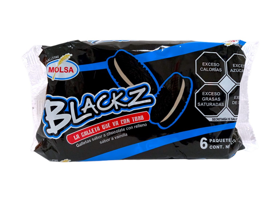 GALLETA BLACKZ CHOCOLATE 210G