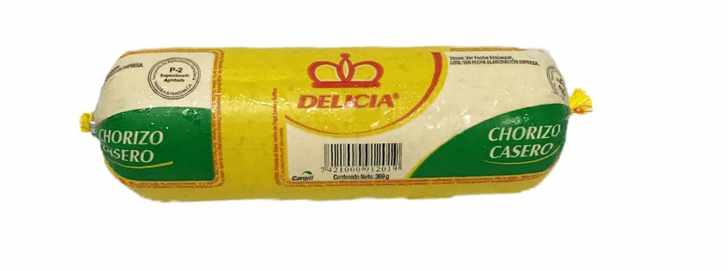 CHORIZO CASERO DELICIA 400G 