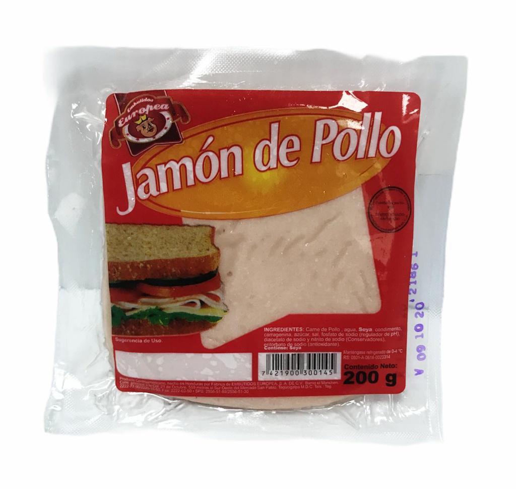 JAMON DE POLLO EUROPEA 200 G