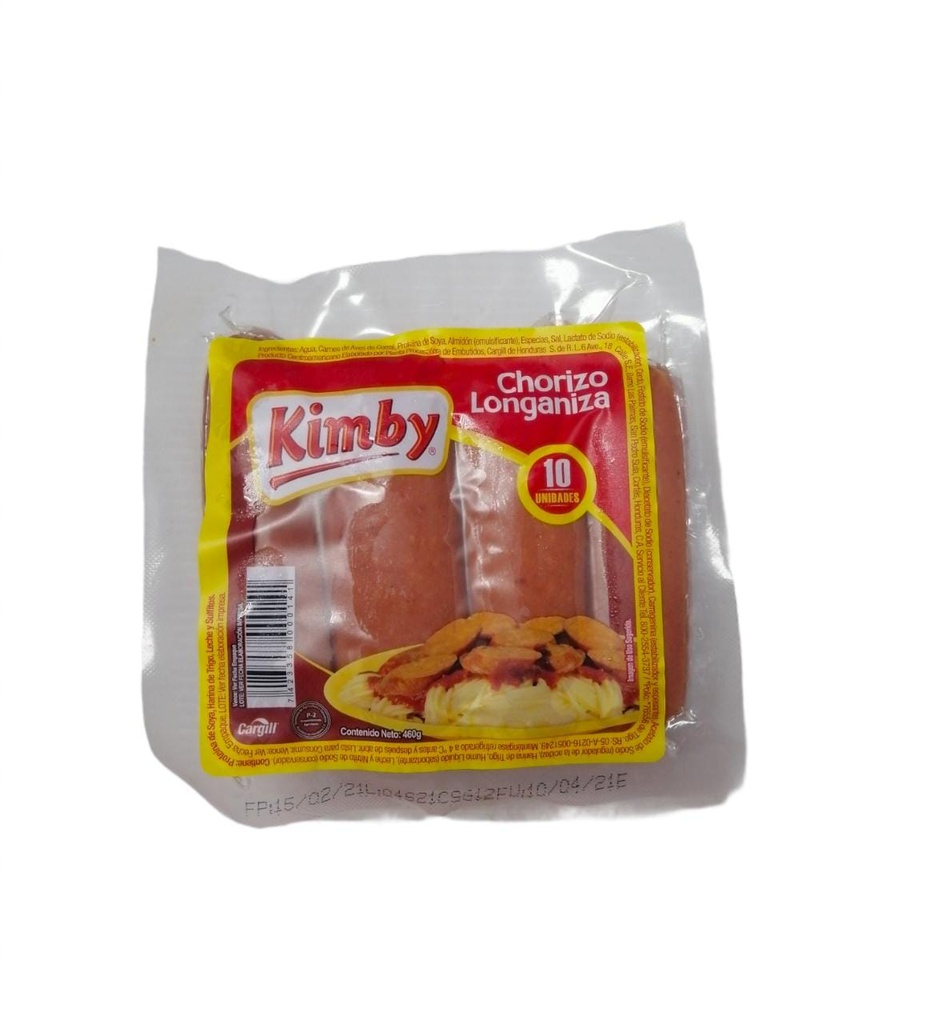 CHORIZO LONGANIZA KIMBY 460GR